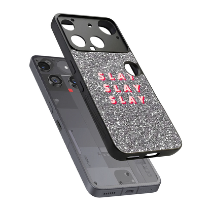 Slay sleek nothing phone 3 cover with tempered glass back and TPU edges