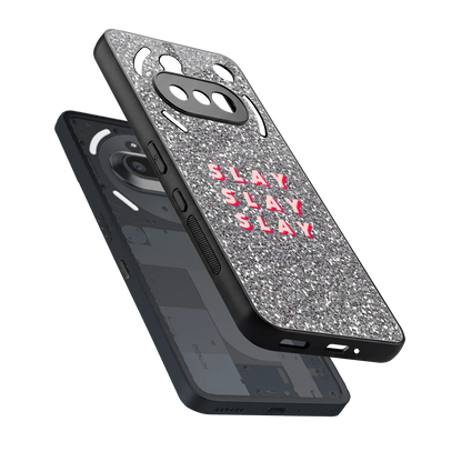 Slay sleek nothing phone 3a cover with tempered glass back and TPU edges
