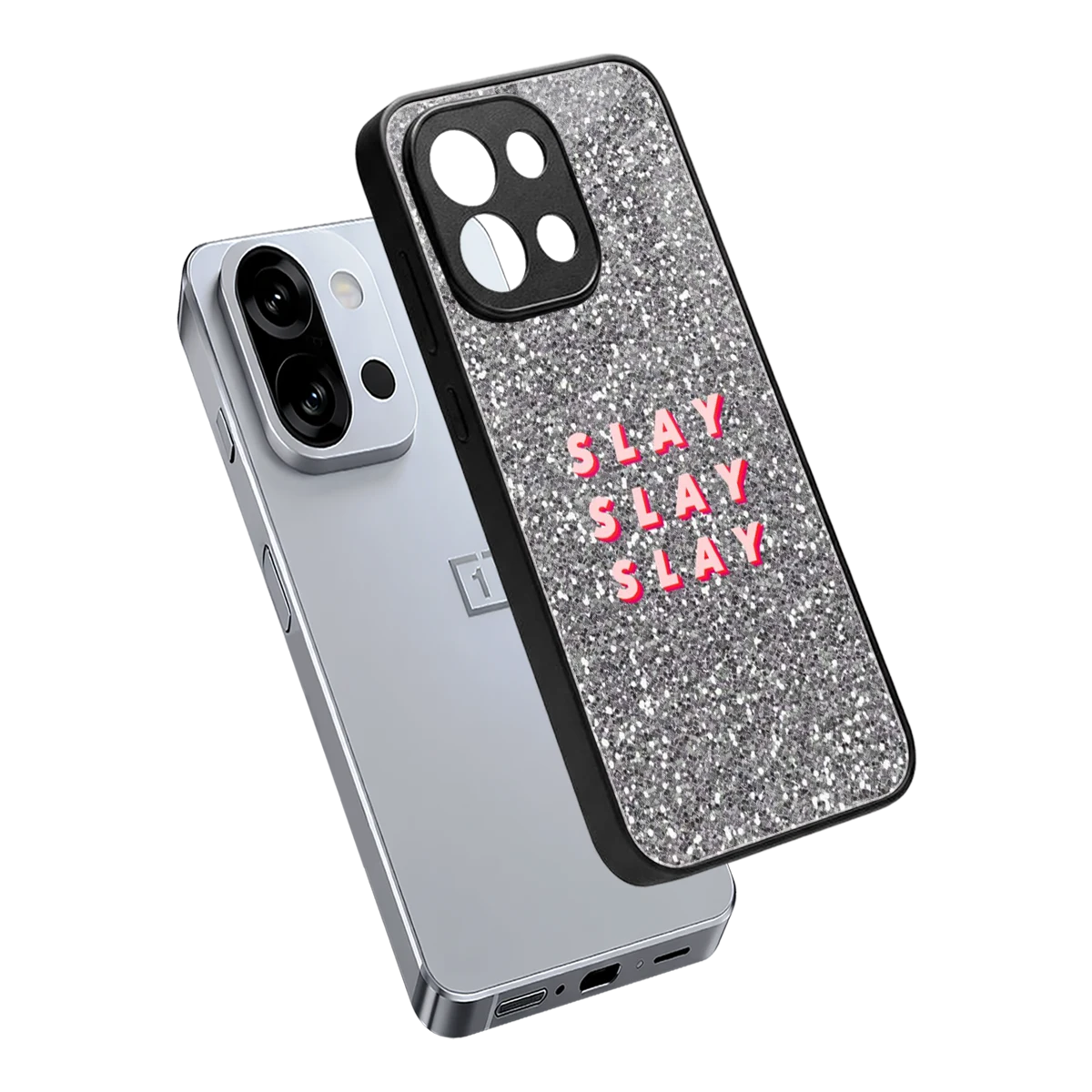 Slay sleek oneplus 13s cover with tempered glass back and TPU edges