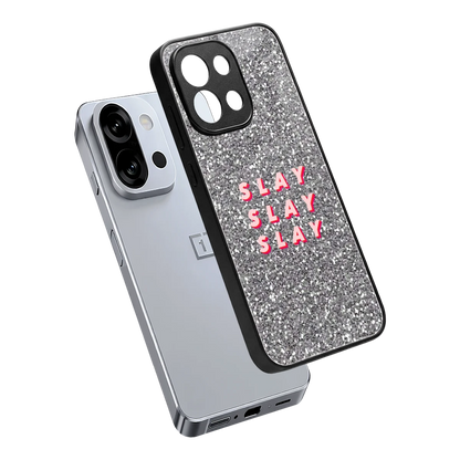 Slay sleek oneplus 13s cover with tempered glass back and TPU edges