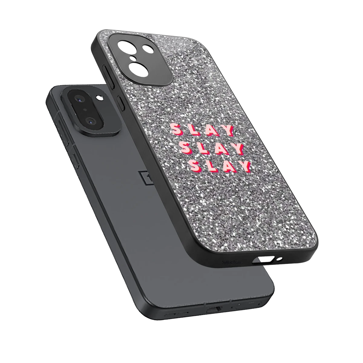 Slay sleek oneplus 15r cover with tempered glass back and TPU edges