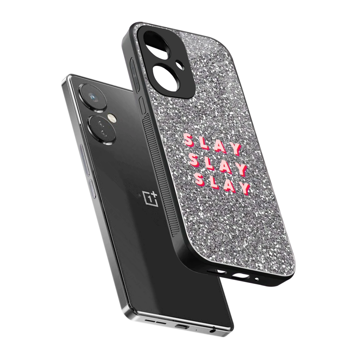 Slay sleek oneplus nord ce 3 cover with tempered glass back and TPU edges