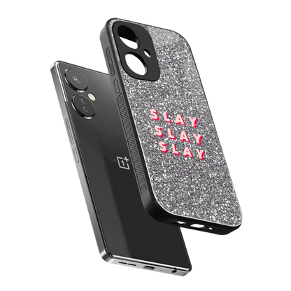Slay sleek oneplus nord ce 3 cover with tempered glass back and TPU edges
