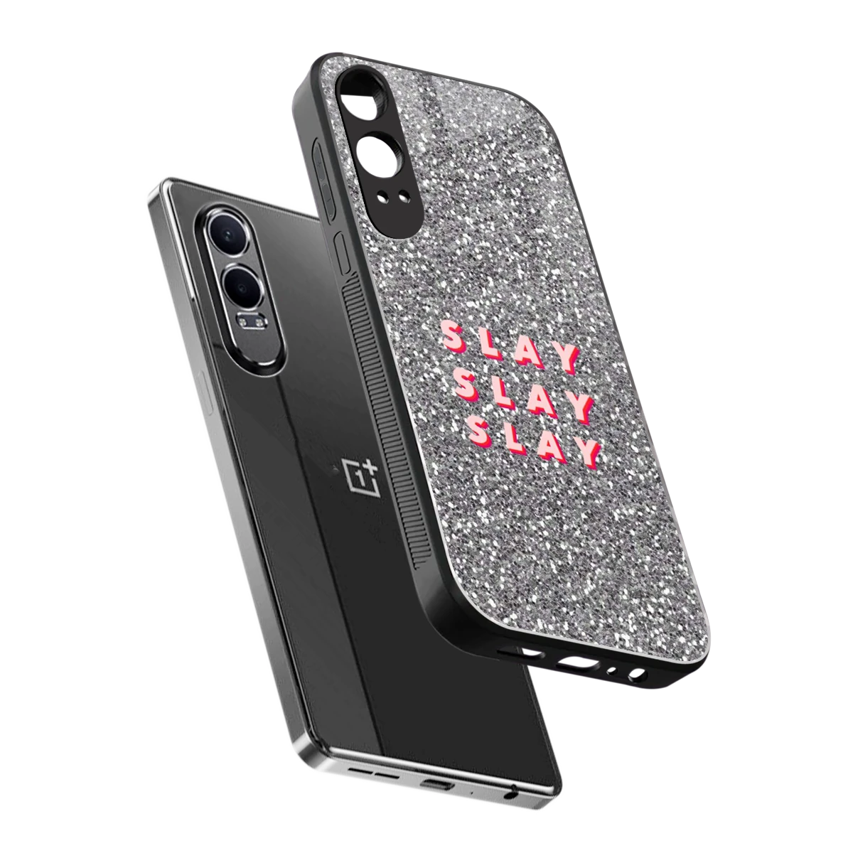 Slay sleek oneplus nord ce 4 lite cover with tempered glass back and TPU edges