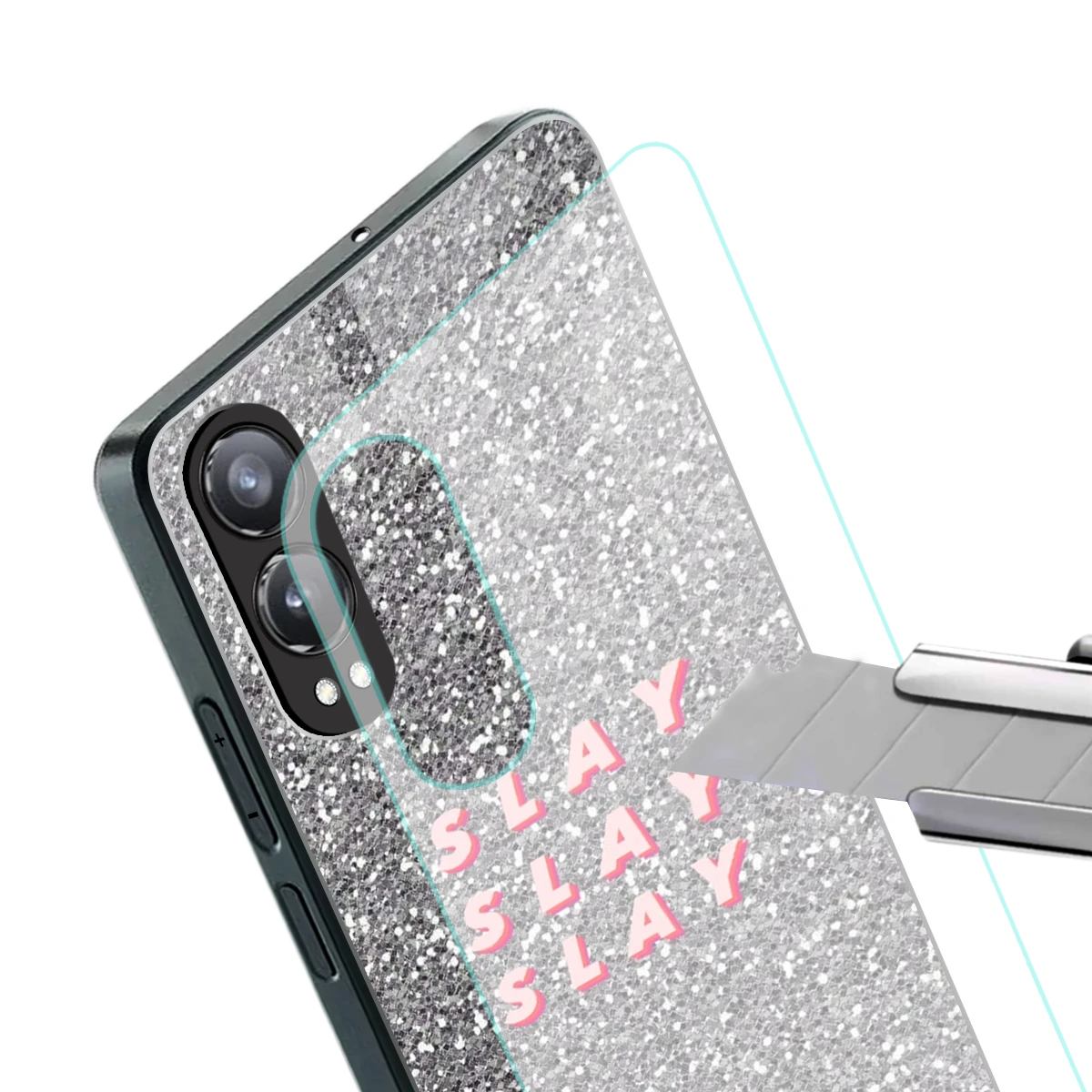 Slay stylish phone case for oneplus nord ce 4 lite | glossy glass and slim fit