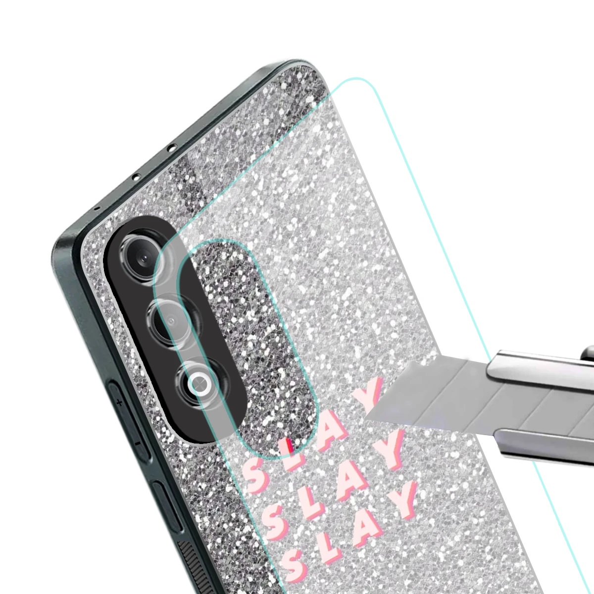 Slay stylish phone case for oneplus nord ce 4 | glossy glass and slim fit