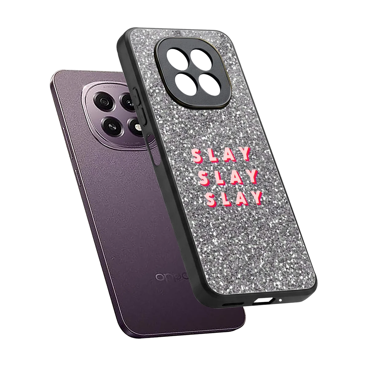 Slay sleek oppo f29 5g cover with tempered glass back and TPU edges