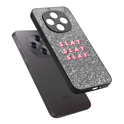 Slay sleek oppo f31 pro 5g cover with tempered glass back and TPU edges