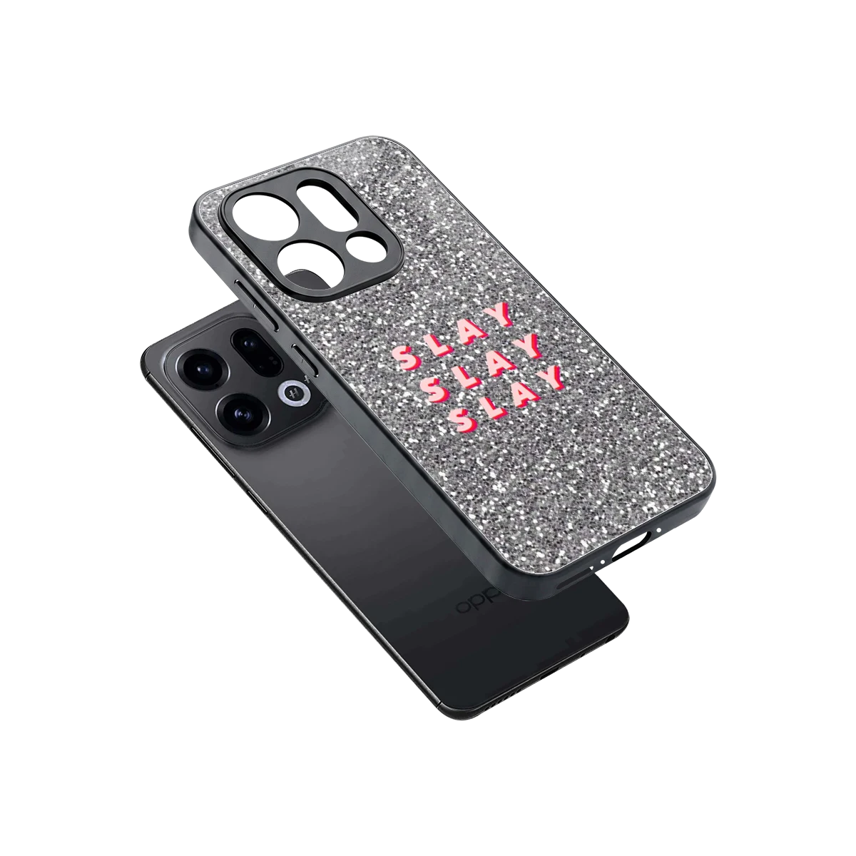 Slay sleek oppo find x9 cover with tempered glass back and TPU edges