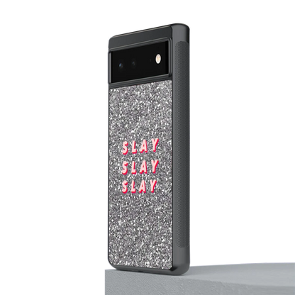 Slay stylish phone case for google pixel 6 | glossy glass and slim fit