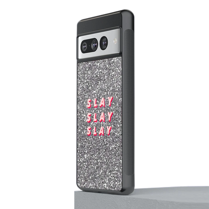 Slay stylish phone case for google pixel 7 pro | glossy glass and slim fit