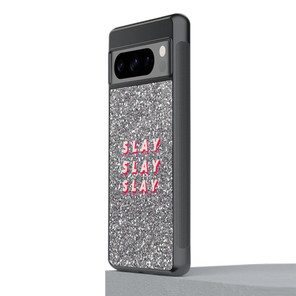 Slay stylish phone case for google pixel 8 pro | glossy glass and slim fit
