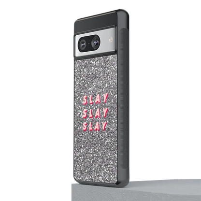 Slay stylish phone case for google pixel 8 | glossy glass and slim fit