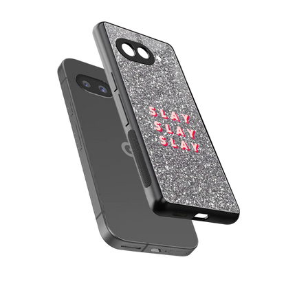 Slay sleek google pixel 10a cover with tempered glass back and TPU edges