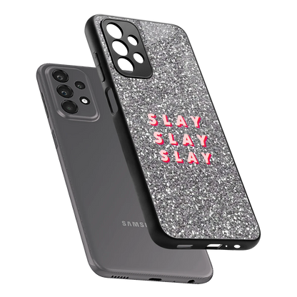 Slay sleek samsung galaxy a23 cover with tempered glass back and TPU edges