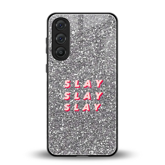 Slay back phone cover | glass case for samsung galaxy m35 5g