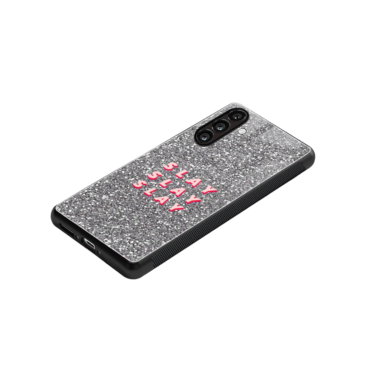 Slay stylish phone case for samsung galaxy a55 5g | glossy glass and slim fit