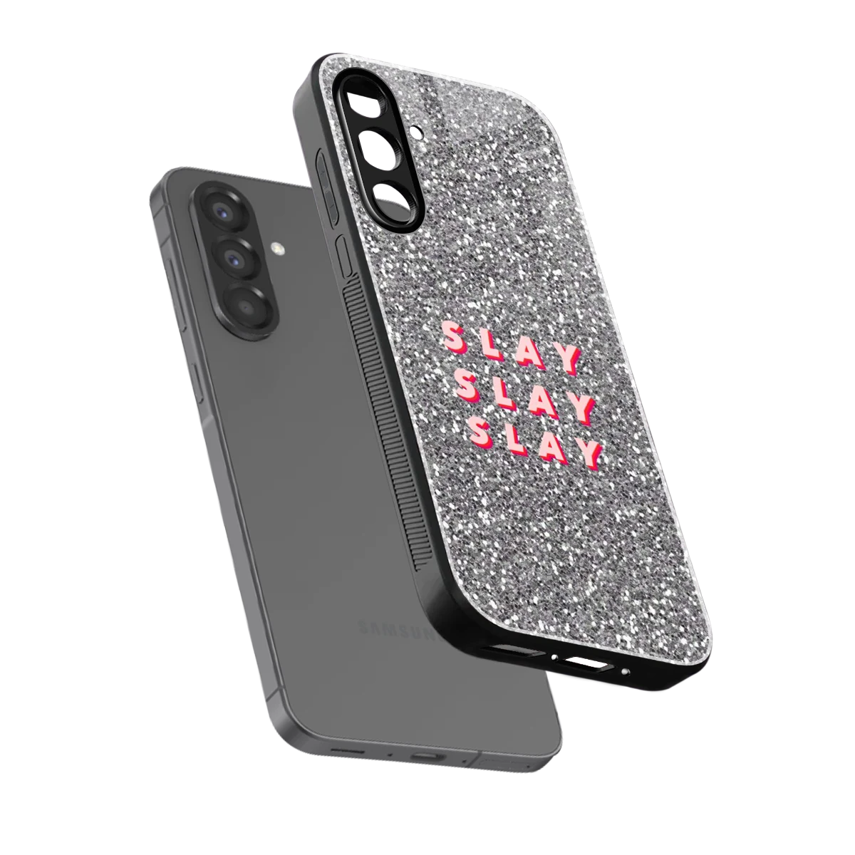 Slay sleek samsung galaxy a37 5g cover with tempered glass back and TPU edges