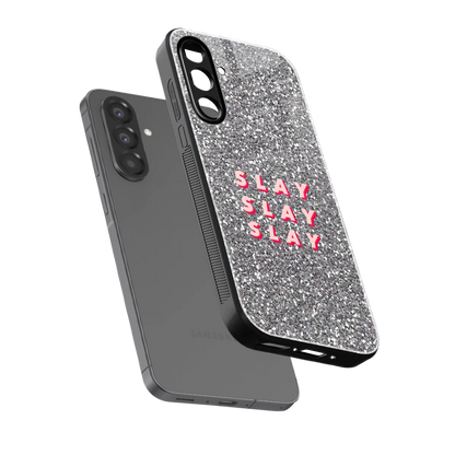 Slay sleek samsung galaxy a37 5g cover with tempered glass back and TPU edges