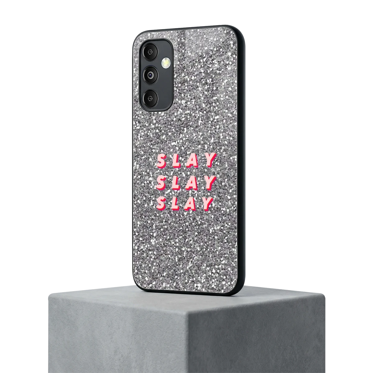 Slay samsung galaxy m14 5g mobile cover | shockproof glass phone case