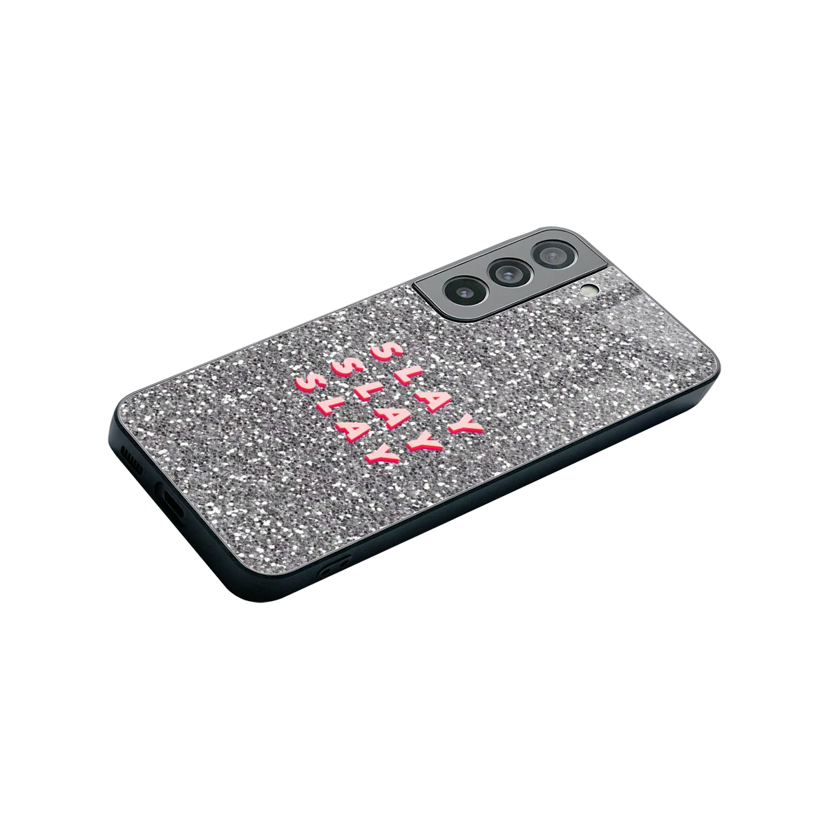 Slay stylish phone case for samsung galaxy s22 | glossy glass and slim fit