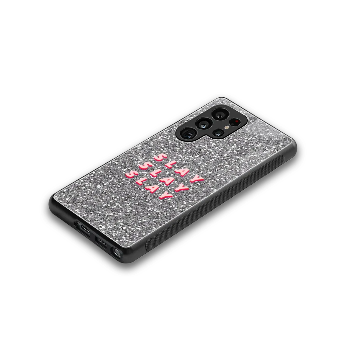 Slay stylish phone case for samsung galaxy s25 ultra | glossy glass and slim fit