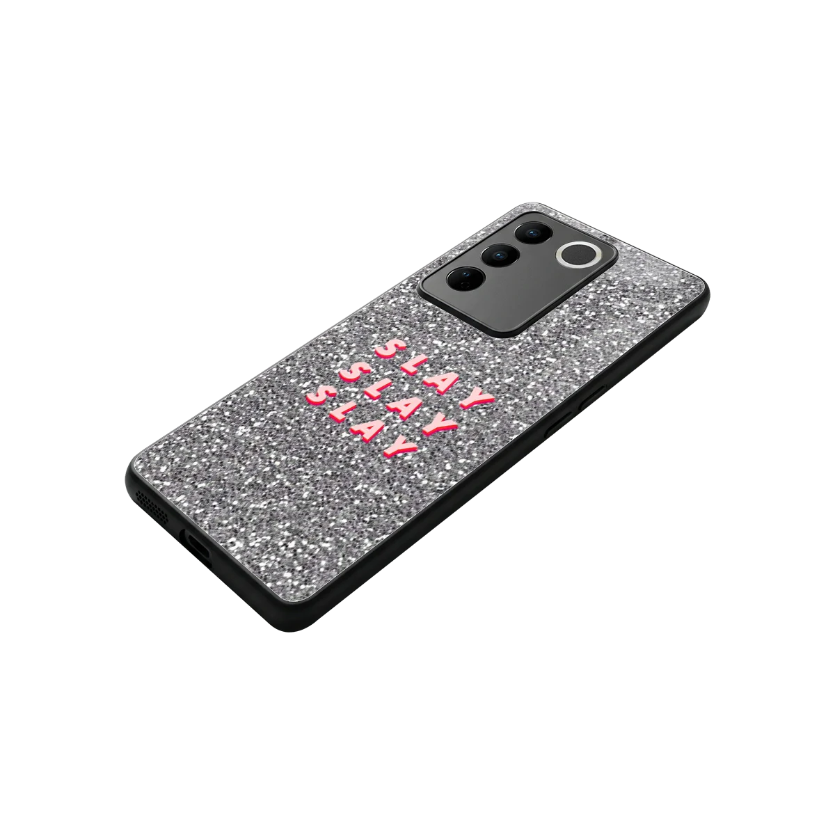 Slay stylish phone case for vivo v27 5g | glossy glass and slim fit