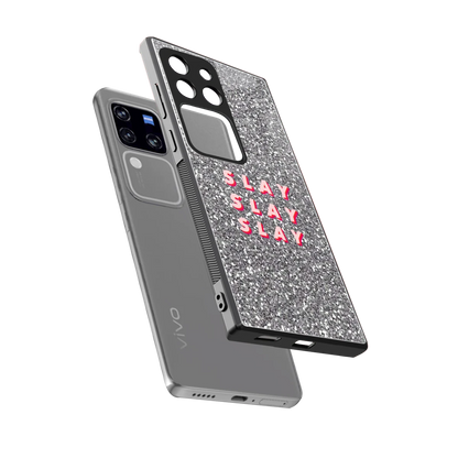 Slay sleekvivo v30 pro cover with tempered glass back and TPU edges