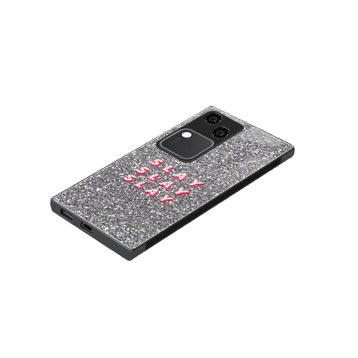 Slay stylish phone case for vivo v30 | glossy glass and slim fit