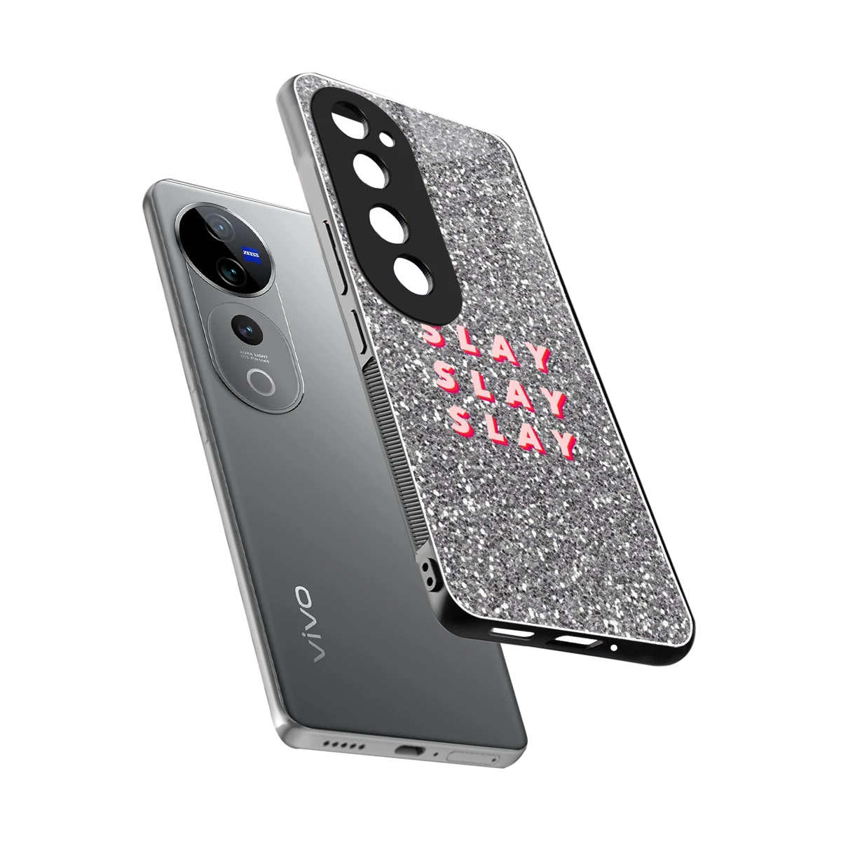 Slay sleek vivo v40 pro cover with tempered glass back and TPU edges