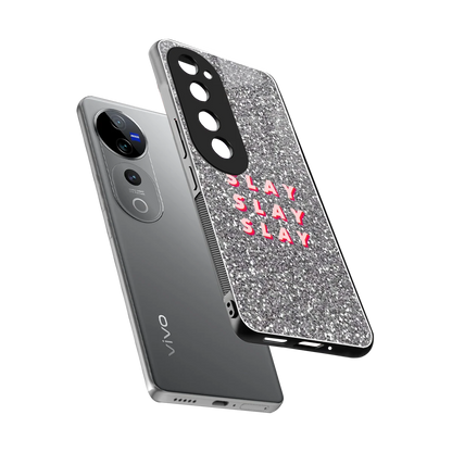 Slay sleek vivo v40 pro cover with tempered glass back and TPU edges