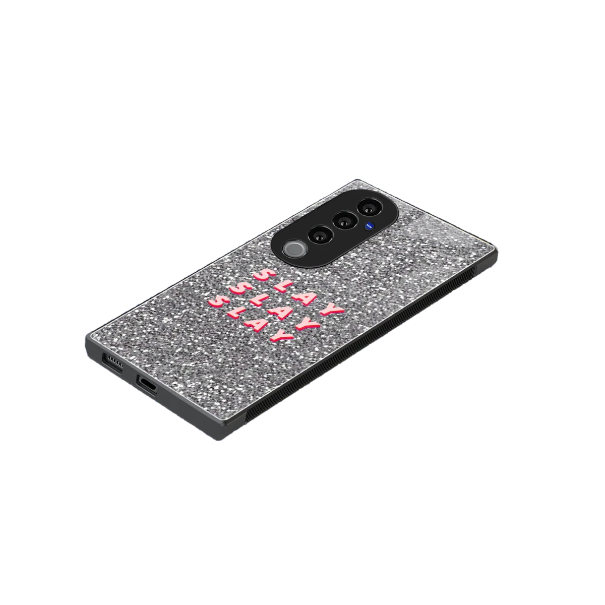 Slay stylish phone case for vivo v40 pro | glossy glass and slim fit