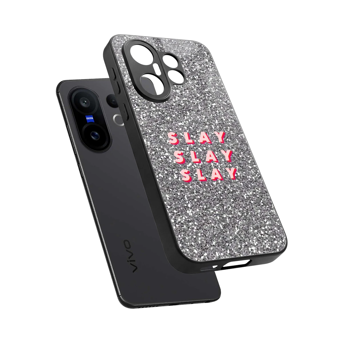 Slay sleek vivo x200 fe cover with tempered glass back and TPU edges