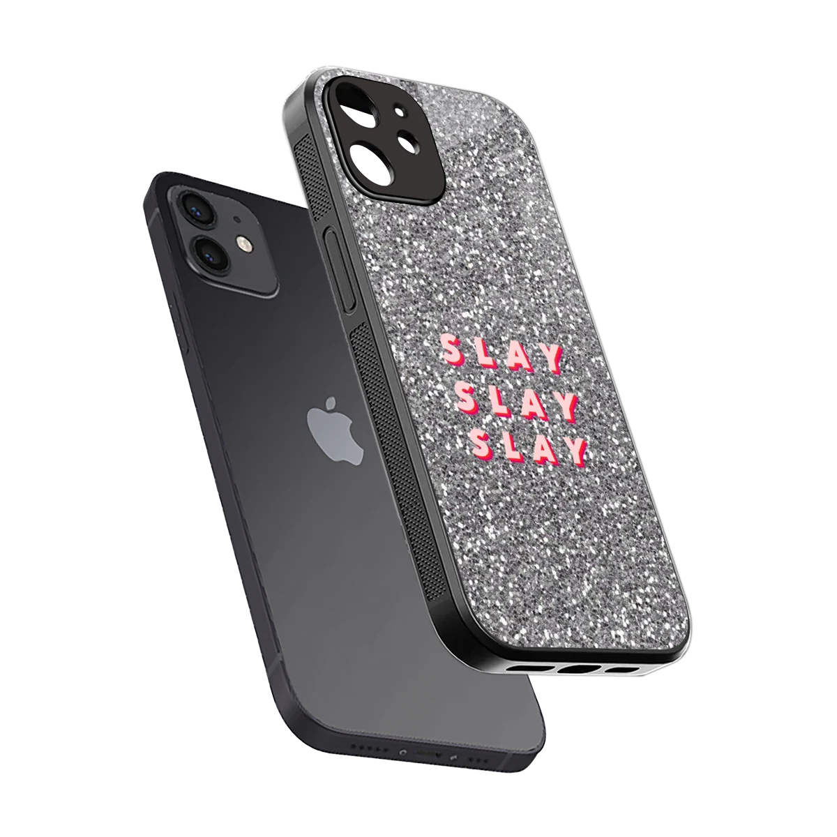 Slay sleek iphone 11 cover with tempered glass back and TPU edges