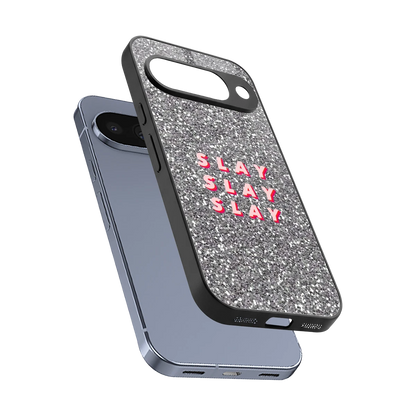 Slay sleek google pixel 10 cover with tempered glass back and TPU edges