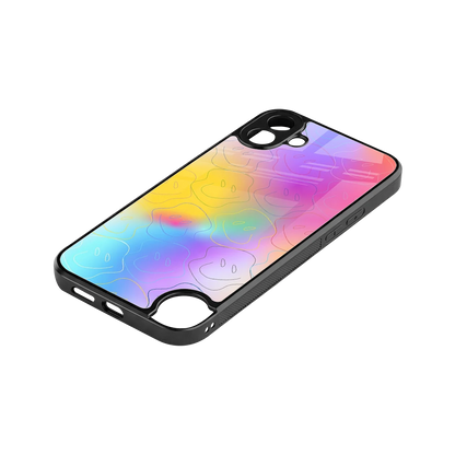 Smiley Colorburst stylish phone case for cmf nothing phone 1 | glossy glass and slim fit