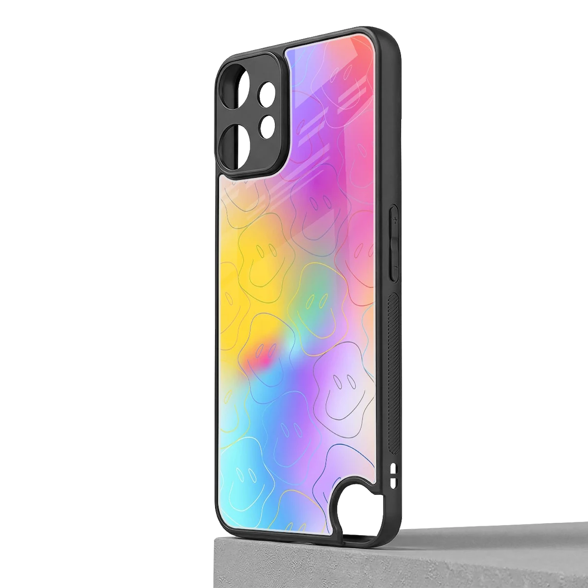 Smiley Colorburst cmf nothing phone 2 pro mobile cover | shockproof glass phone case