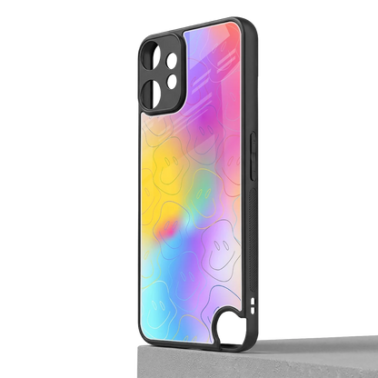 Smiley Colorburst cmf nothing phone 2 pro mobile cover | shockproof glass phone case