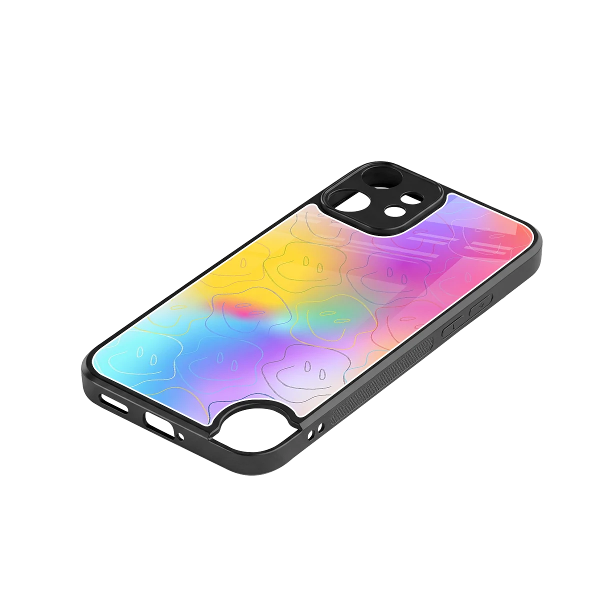 Smiley Colorburst stylish phone case for cmf nothing phone 2 pro | glossy glass and slim fit