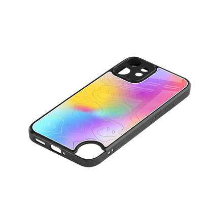 Smiley Colorburst stylish phone case for cmf nothing phone 2 pro | glossy glass and slim fit