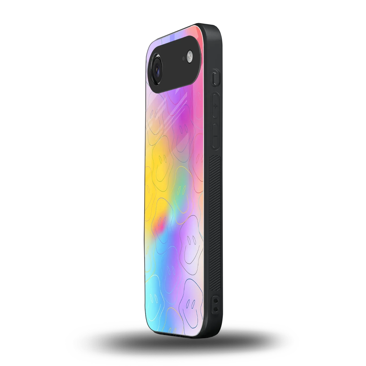 Smiley Colorburst iphone air mobile cover | shockproof glass phone case