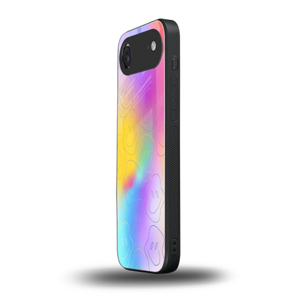 Smiley Colorburst iphone air mobile cover | shockproof glass phone case