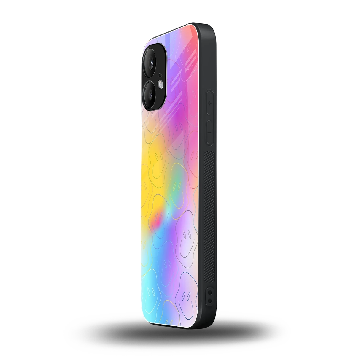 Smiley Colorburst nothing phone 2 mobile cover | shockproof glass phone case