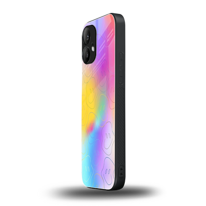 Smiley Colorburst nothing phone 2 mobile cover | shockproof glass phone case