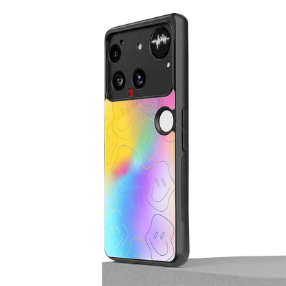 Smiley Colorburst nothing phone 3 mobile cover | shockproof glass phone case