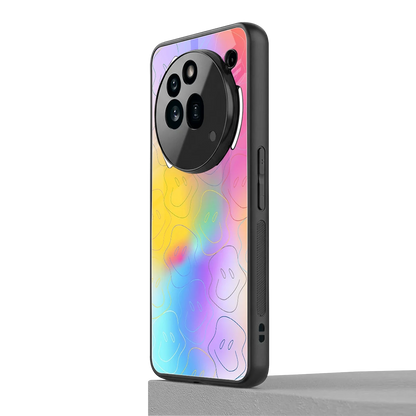 Smiley Colorburst nothing phone 3a pro mobile cover | shockproof glass phone case