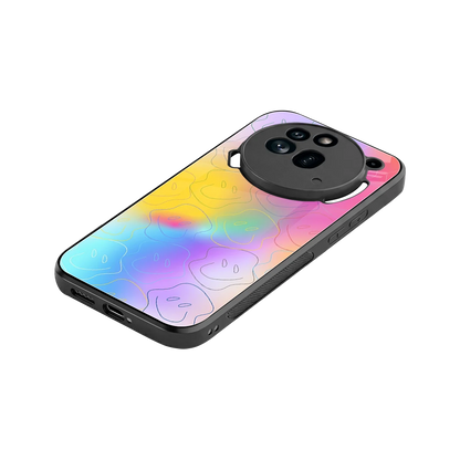 Smiley Colorburst stylish phone case for nothing phone 3a pro | glossy glass and slim fit