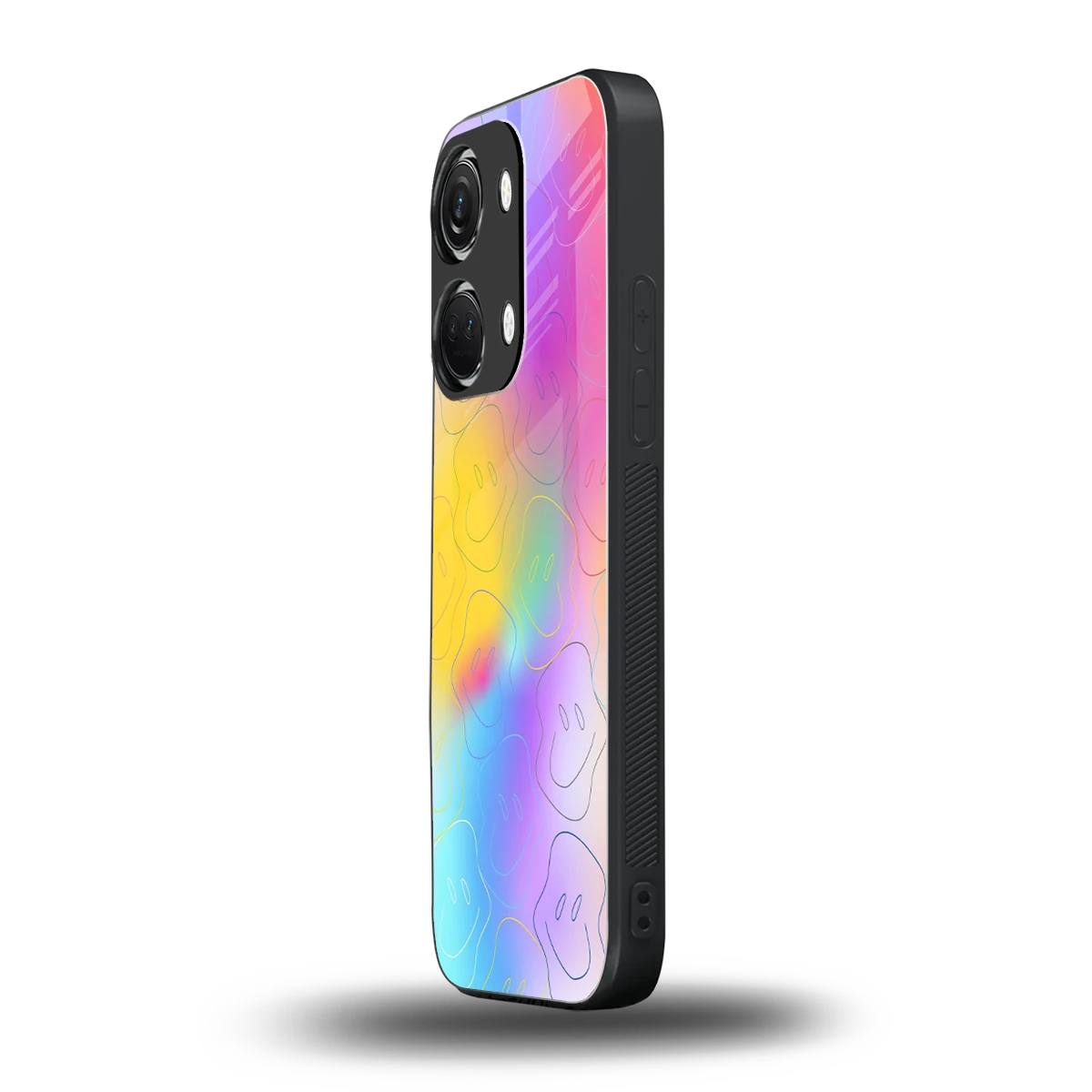 Smiley Colorburst oneplus nord 3 mobile cover | shockproof glass phone case