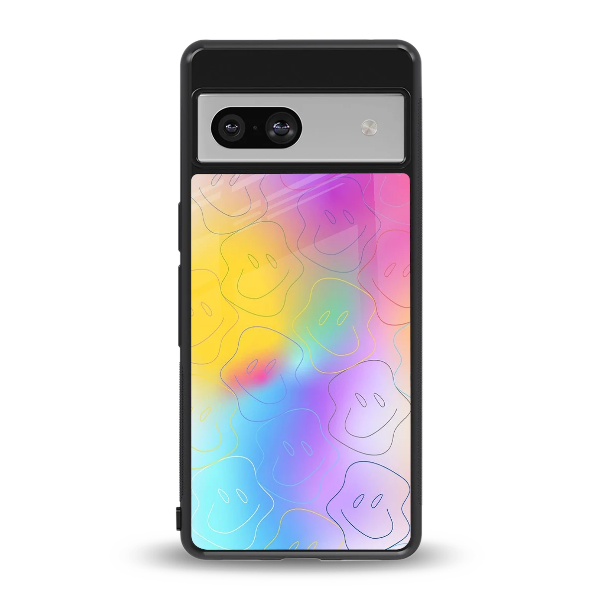 Smiley Colorburst back phone cover | glass case for google pixel 7