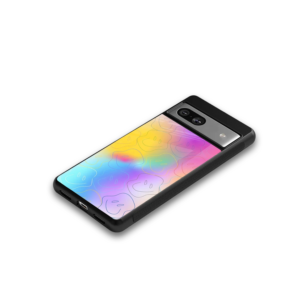 Smiley Colorburst google pixel 7 mobile cover | shockproof glass phone case
